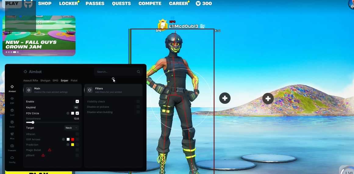 Fortnite Cheat Interface